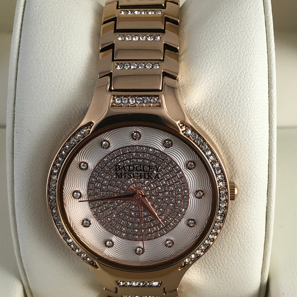 Badgley Mischka Women\'s Crystal Watch in Rose Gold main image 7